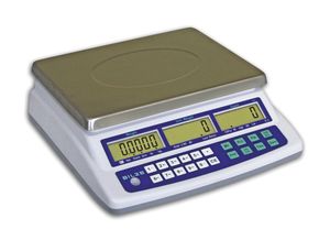 counting scale / with LCD display / with rechargeable battery / stainless steel pan