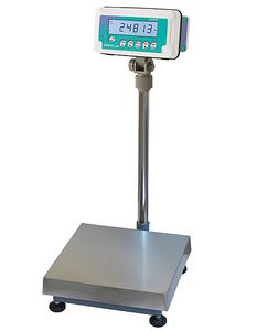 platform scale / with separate indicator / IP65 / stainless steel pan