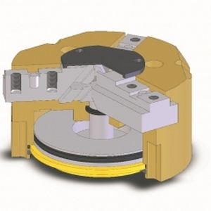 pneumatic gripper / concentric / 3-jaw / for handling systems