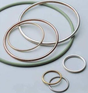 lipped seal / profiled / C-ring / metal