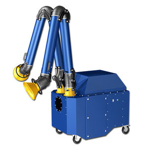 mobile fume extractor / welding / activated carbon filter / with extraction arm