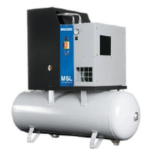 air compressor / stationary / electrically-powered / screw
