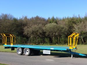 tandem trailer / flatbed / heavy-duty