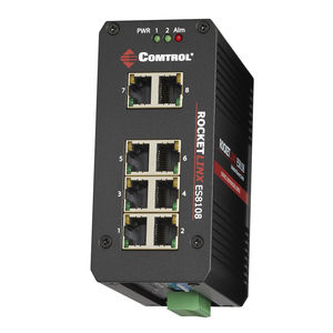 unmanaged network switch / 8 ports / gigabit Ethernet / DIN rail