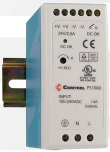 AC/DC power supply / single-output / DIN rail / with short-circuit protection