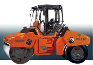 combination road roller / articulated