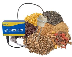 grain moisture meter / by resistivity measurement / in-line