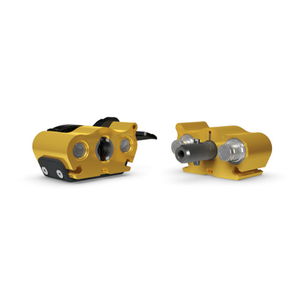 straight fitting / hydraulic / zinc-plated steel / multi-port