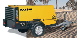 air compressor / mobile / diesel-powered / screw