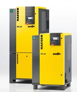 air compressor / stationary / electrically-powered / screw