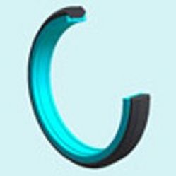 lipped seal / grooved / elastomer / double-acting
