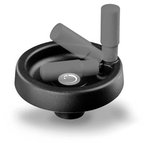 operating handwheel / solid / technopolymer