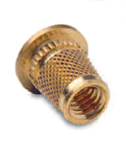 threaded insert / metal / round / molded-in