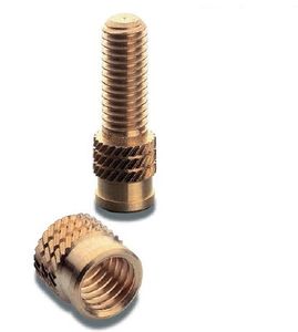 threaded insert / press-in / metal / round