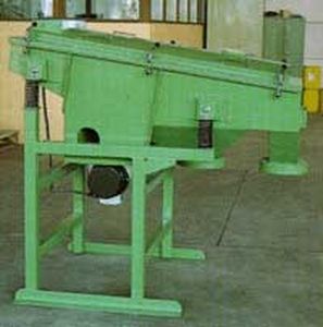 linear vibrating screener / for bulk materials / stainless steel