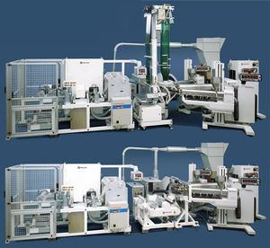 blown film extrusion line / flat-film / film / laboratory