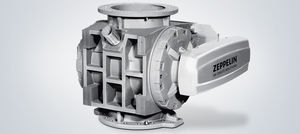 pneumatic conveying rotary valve / round-flange