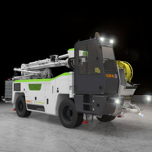 concrete spraying machine / articulated arm / tracked