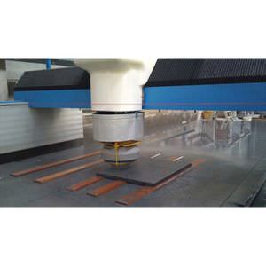 metal polishing machine / for flat parts / automatic / CNC