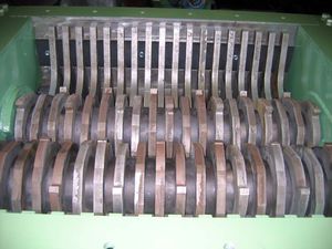 double-shaft shredder / for waste