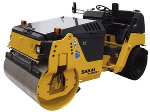 combination road roller / articulated