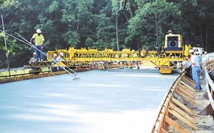 concrete paver / tracked / for concrete slabs