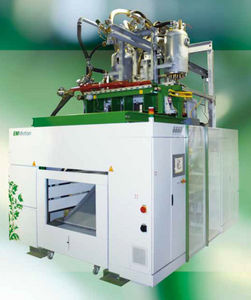 particle foam molding machine / for expanded polypropylene / for expanded polystyrene / electric