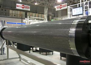 rotary cylinder / hydraulic / double-acting / steel