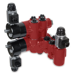 selector valve / globe / electrically-operated / for oil