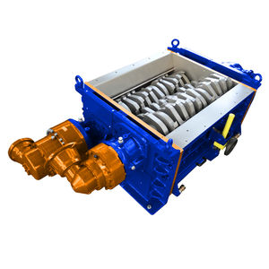 three-shaft shredder / for medical waste / paper / metal