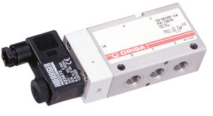 solenoid-operated pneumatic directional control valve / 2-way / compact