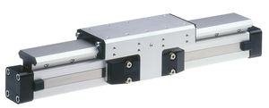 linear actuator / pneumatic / double-acting / rodless