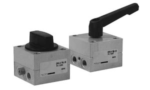 manual valve / pneumatically-operated / for air