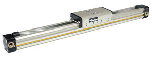 linear actuator / pneumatic / rodless / double-acting
