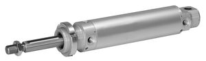 pneumatic cylinder / double-acting / round