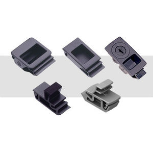 push-to-close latch / slide / steel / stainless steel
