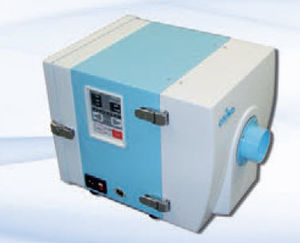 bag dust collector / pneumatic backblowing / low-pressure / compact