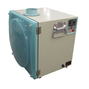 bag dust collector / pneumatic backblowing / low-pressure / compact