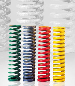 compression spring / wire / steel / DIN ISO 10243