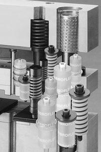 compression spring / cylindrical / elastomer / DIN ISO 10069-1