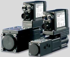 servo-driven solenoid valve / hydraulic / 4-way / proportional