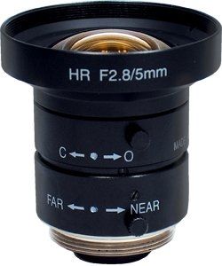 wide-angle camera objective / fixed-focus / megapixel resolution / machine vision