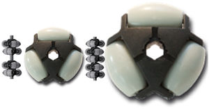 monobloc wheel / polyamide / for conveyors