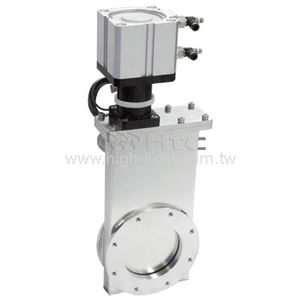 gate valve / pneumatically-operated / flange / stainless steel
