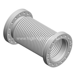 cylindrical bellows / stainless steel / accordion protection
