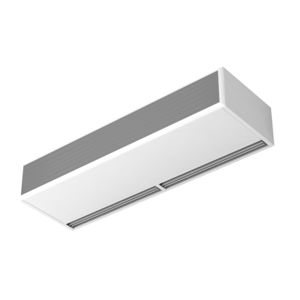 horizontal air curtain / industrial door / with electric heating / with water heating