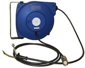 cable reel / self-retracting / swiveling / wall-mounted