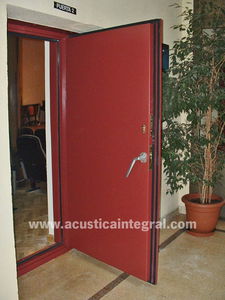 acoustic doors / swing / metal / industrial