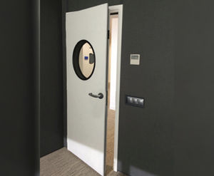 swing door / metal / indoor / for control rooms