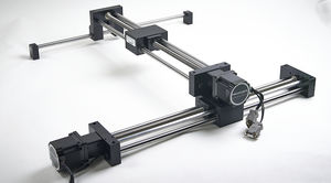 ball linear guide / steel / motorized